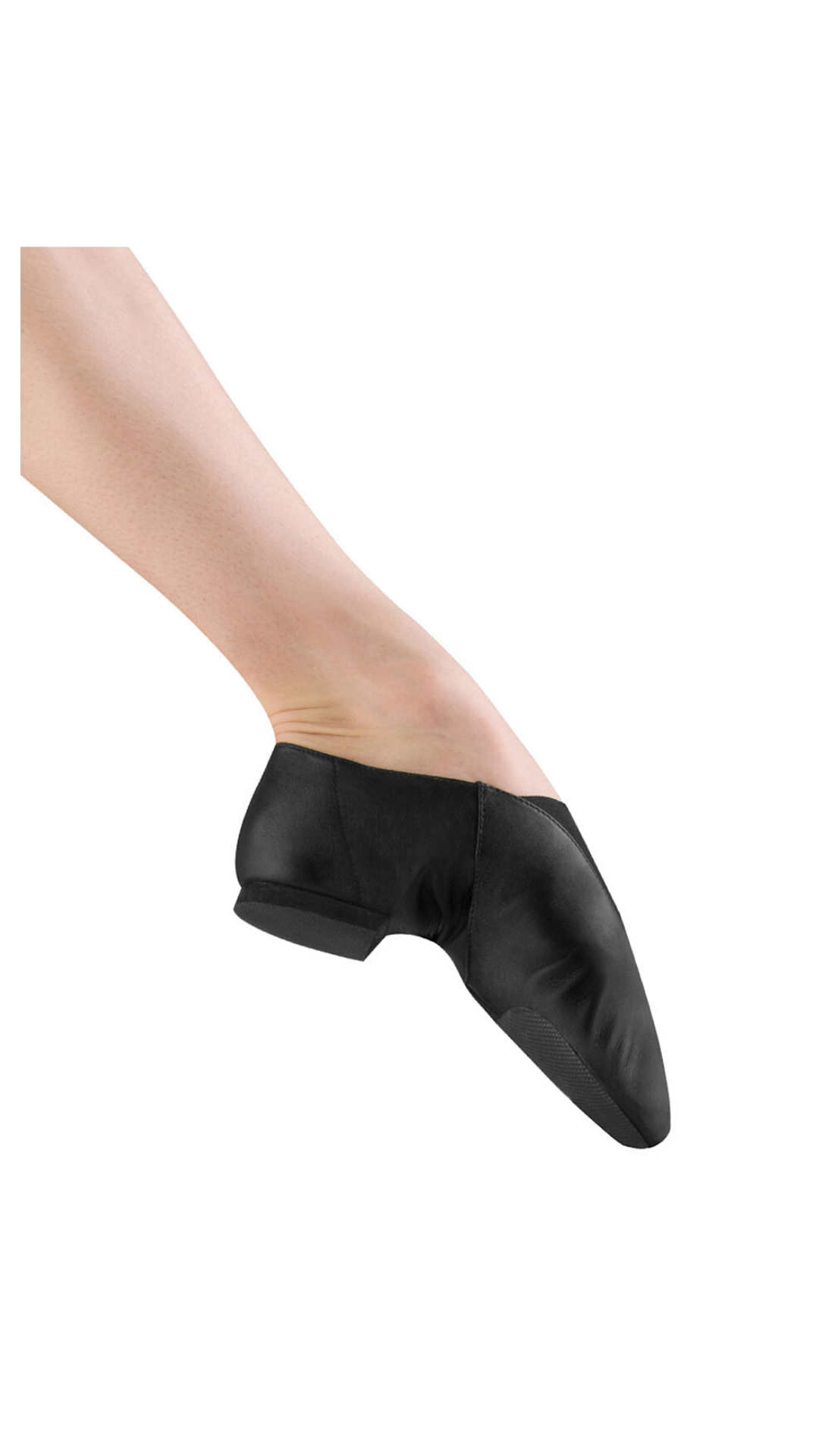 Super Jazz Slip-On Jazz Shoe Black lateral side view