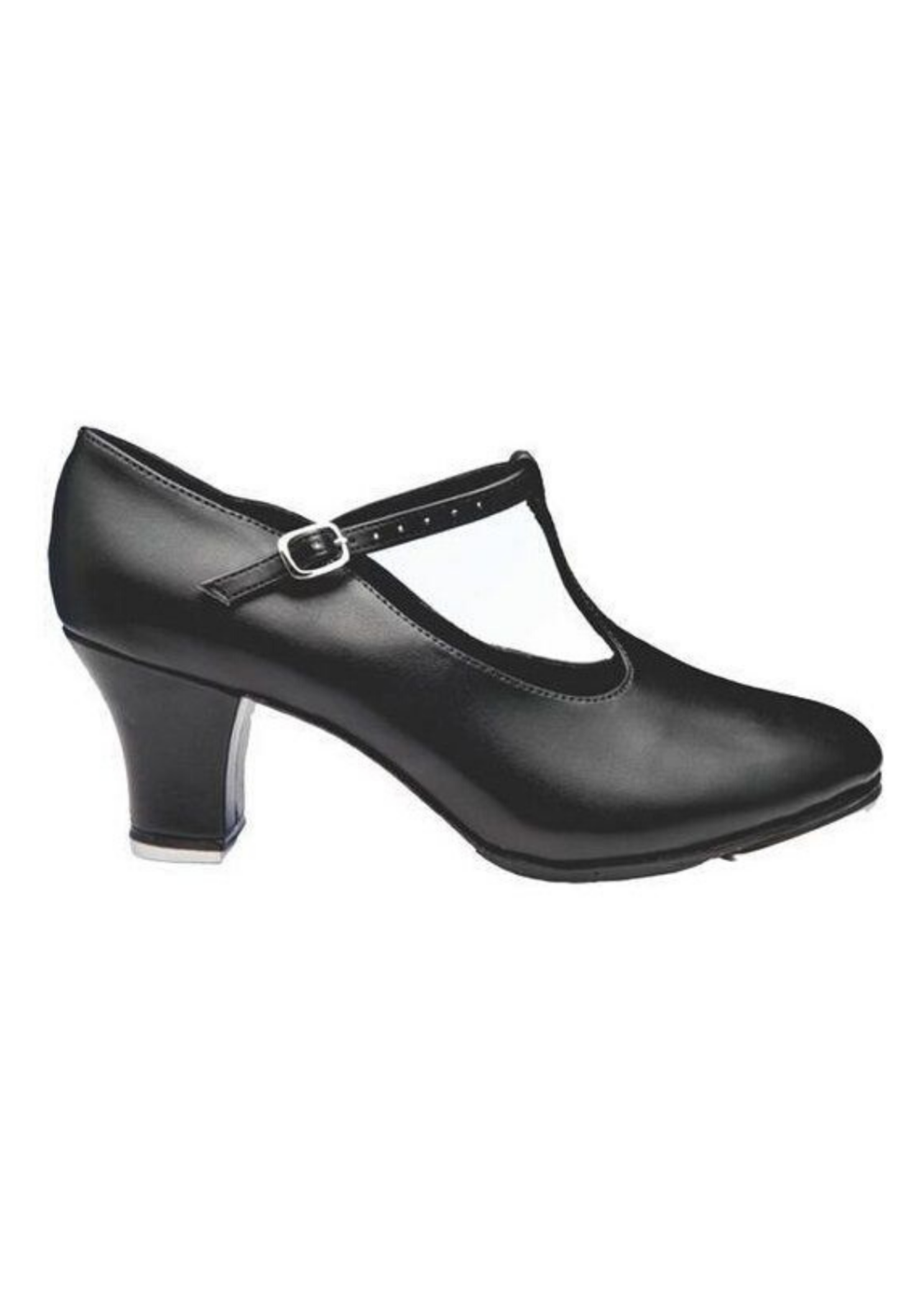 Tina 2" High Heel Tap Shoe Black side view