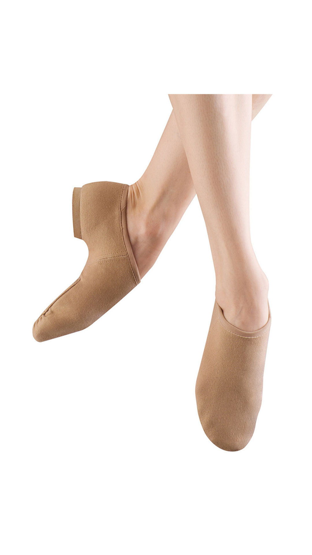 Phantom Slip-On Jazz Shoe Tan front and side view