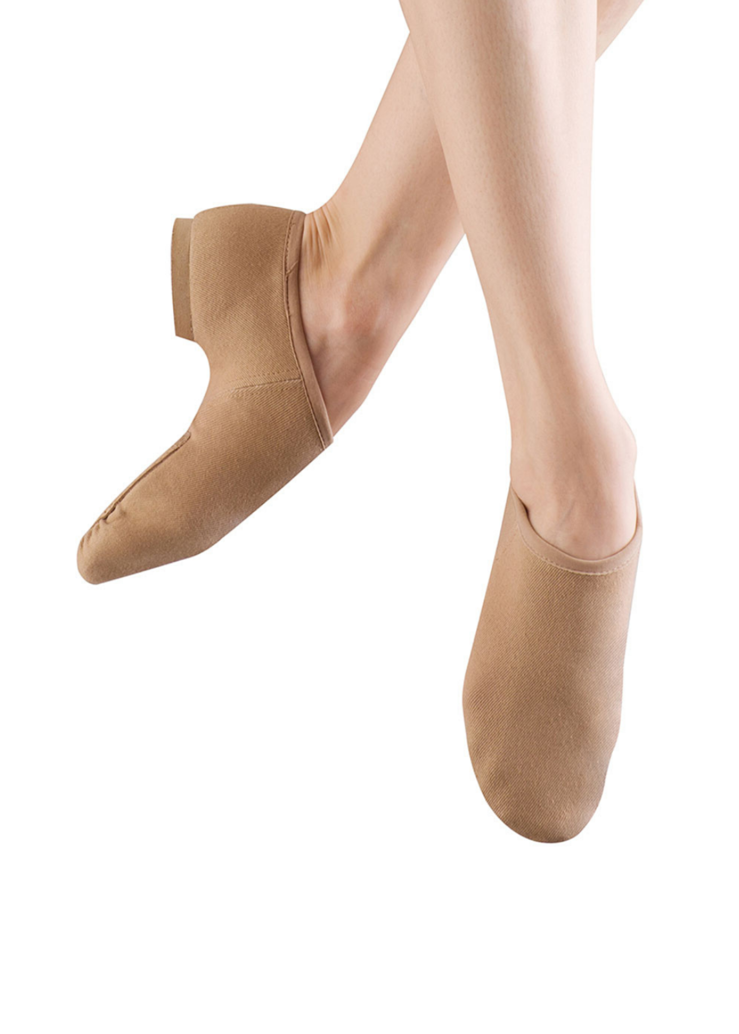 Phantom Slip-On Jazz Shoe Tan front and side view
