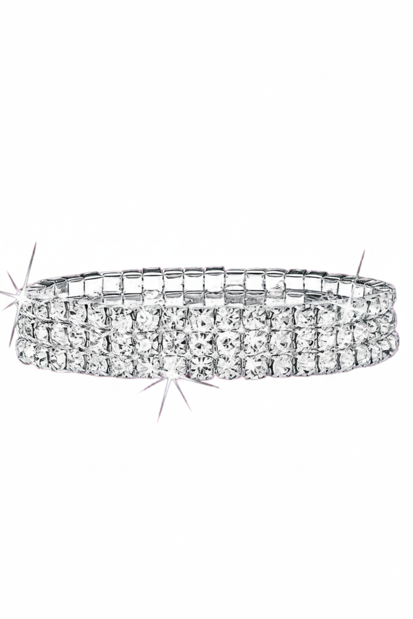 3 Row Crystal Bracelet