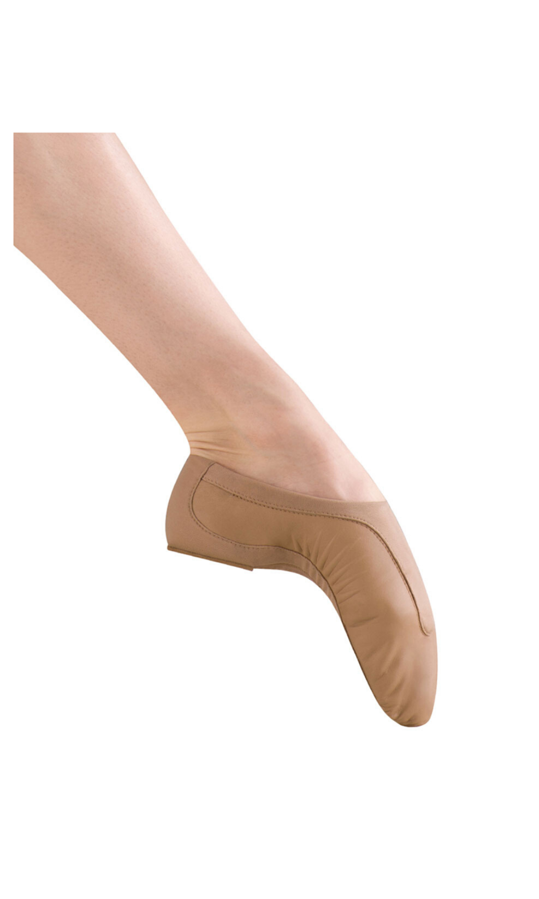 Pulse Leather Jazz Shoe Tan side view