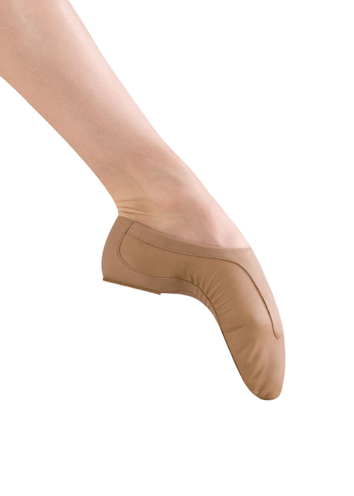 Pulse Leather Jazz Shoe Tan side view