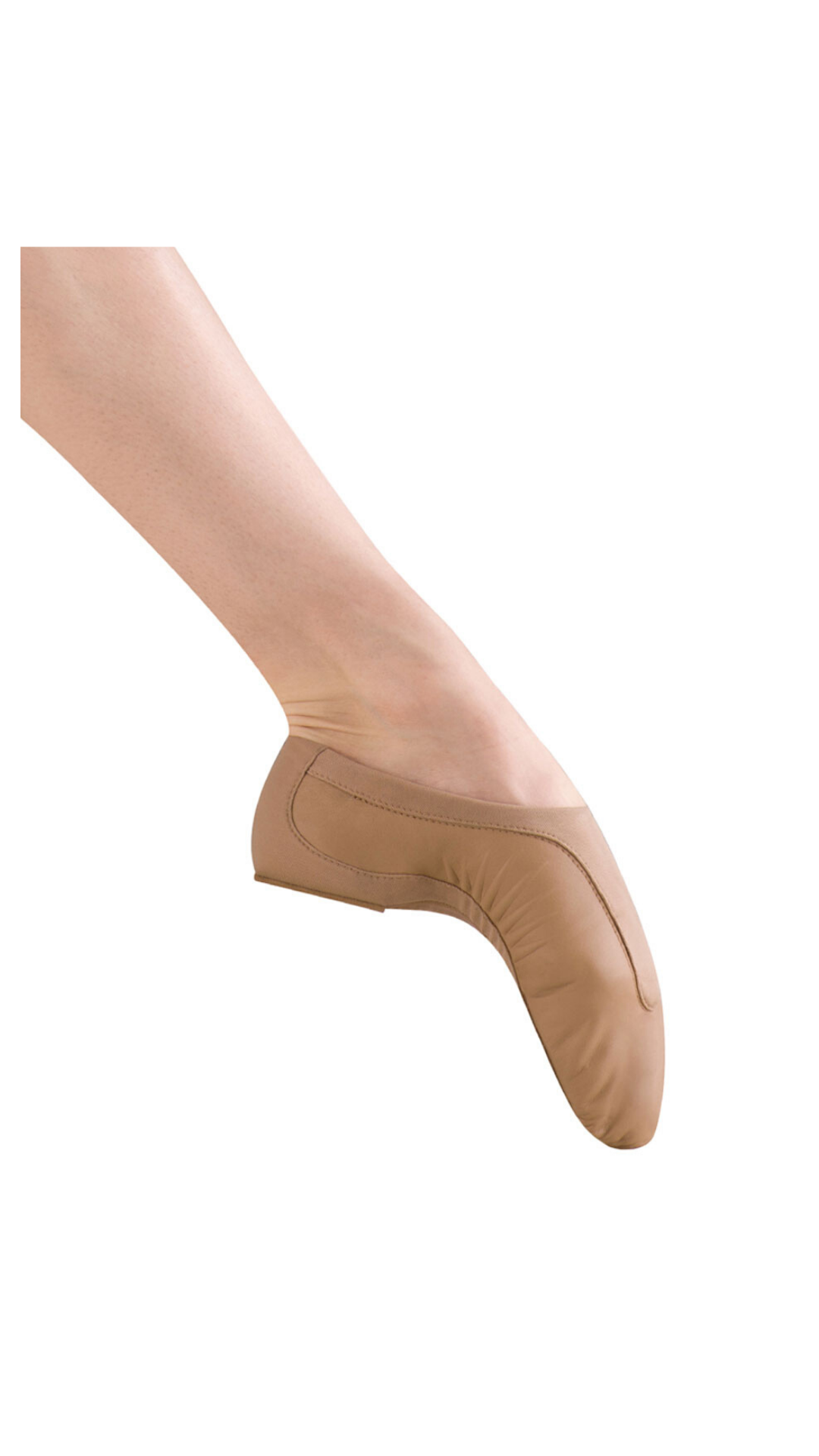 Pulse Leather Jazz Shoe Tan side view