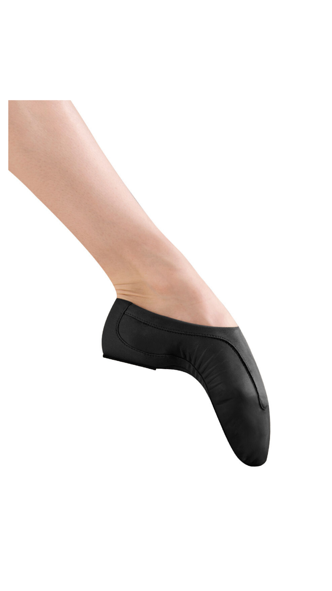 Pulse Leather Jazz Shoe Black side view