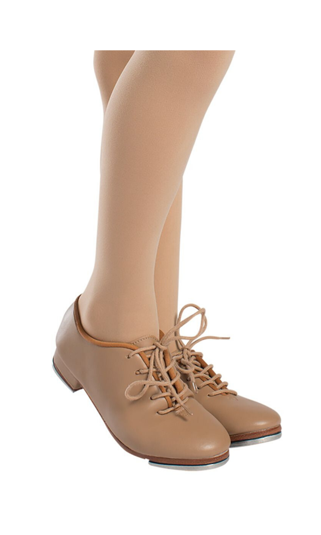 Torrin Basic Lace-Up Jazz Tap Caramel side view