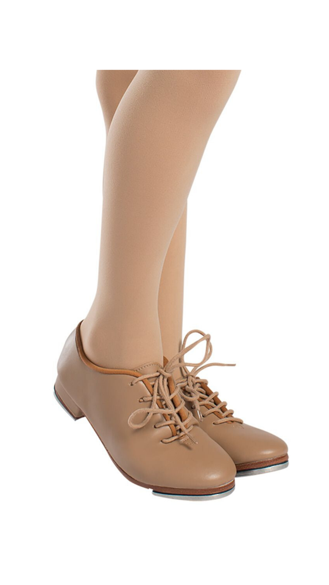 Torrin Basic Lace-Up Jazz Tap Caramel side view