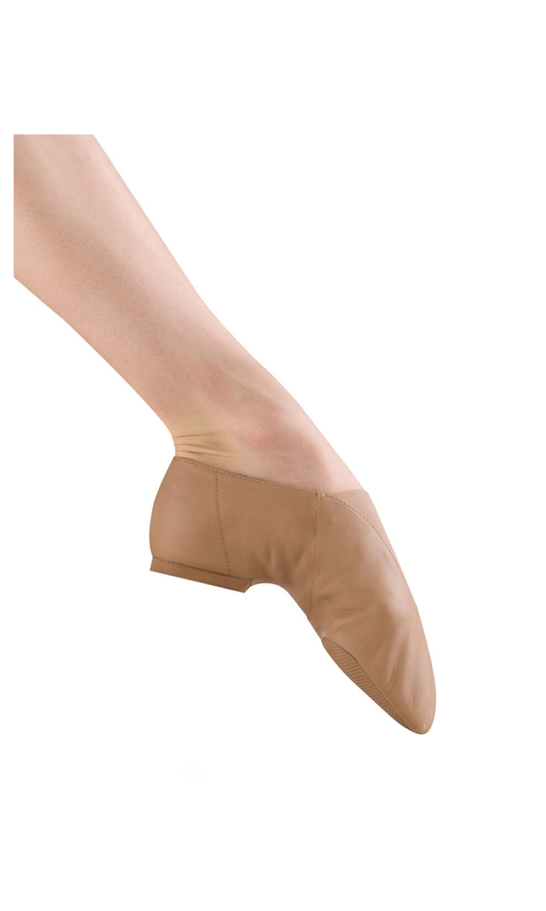 Super Jazz Slip-On Jazz Shoe Tan lateral side view