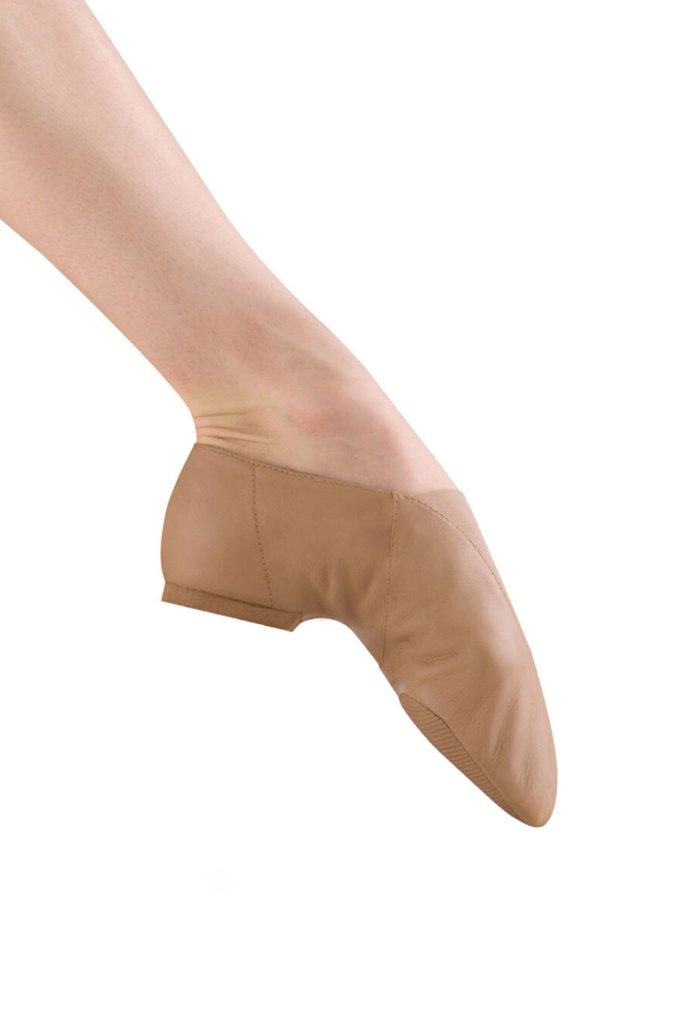 Super Jazz Slip-On Jazz Shoe Tan lateral side view