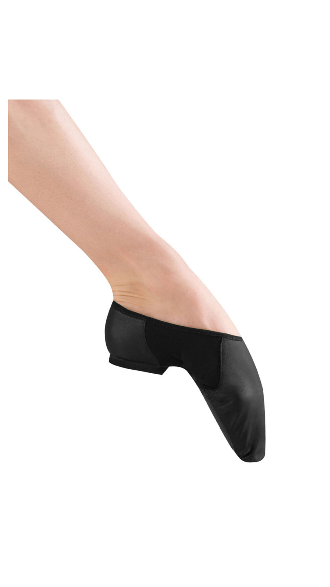 Neo-Flex Split Sole Jazz Shoe Black side view