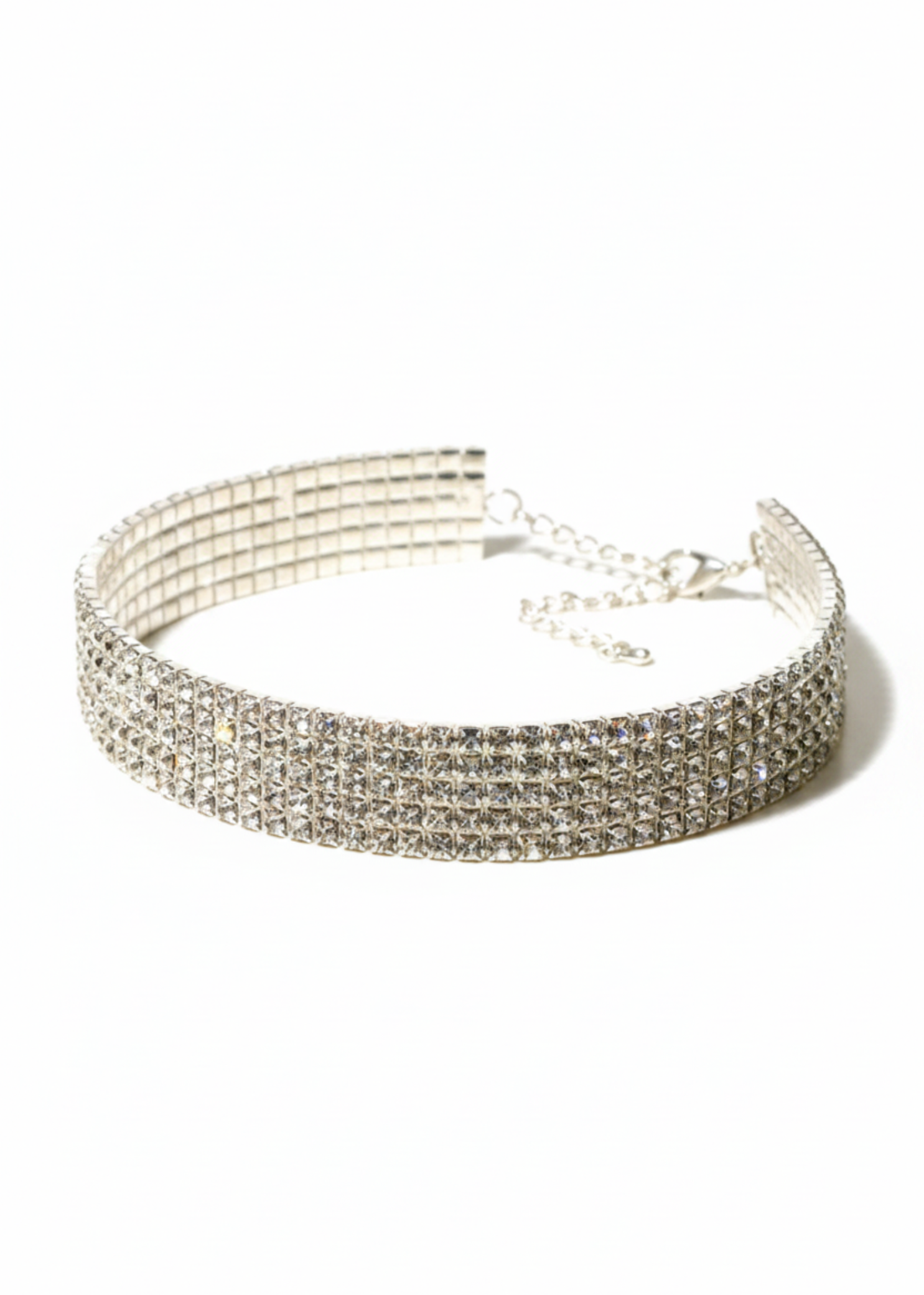 5 Row Crystal Choker – Adult