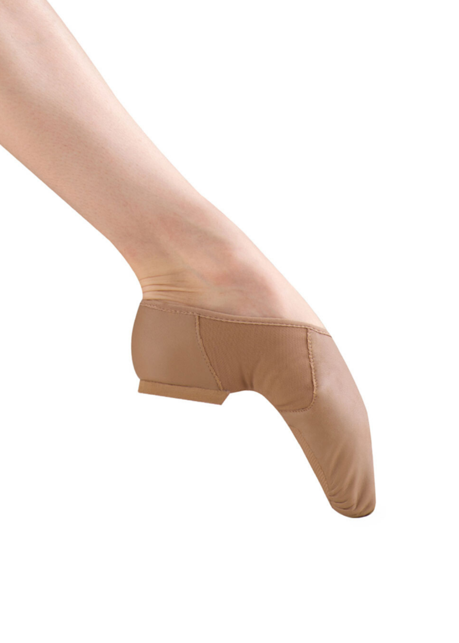 Neo-Flex Slip On Jazz Shoe Tan side view