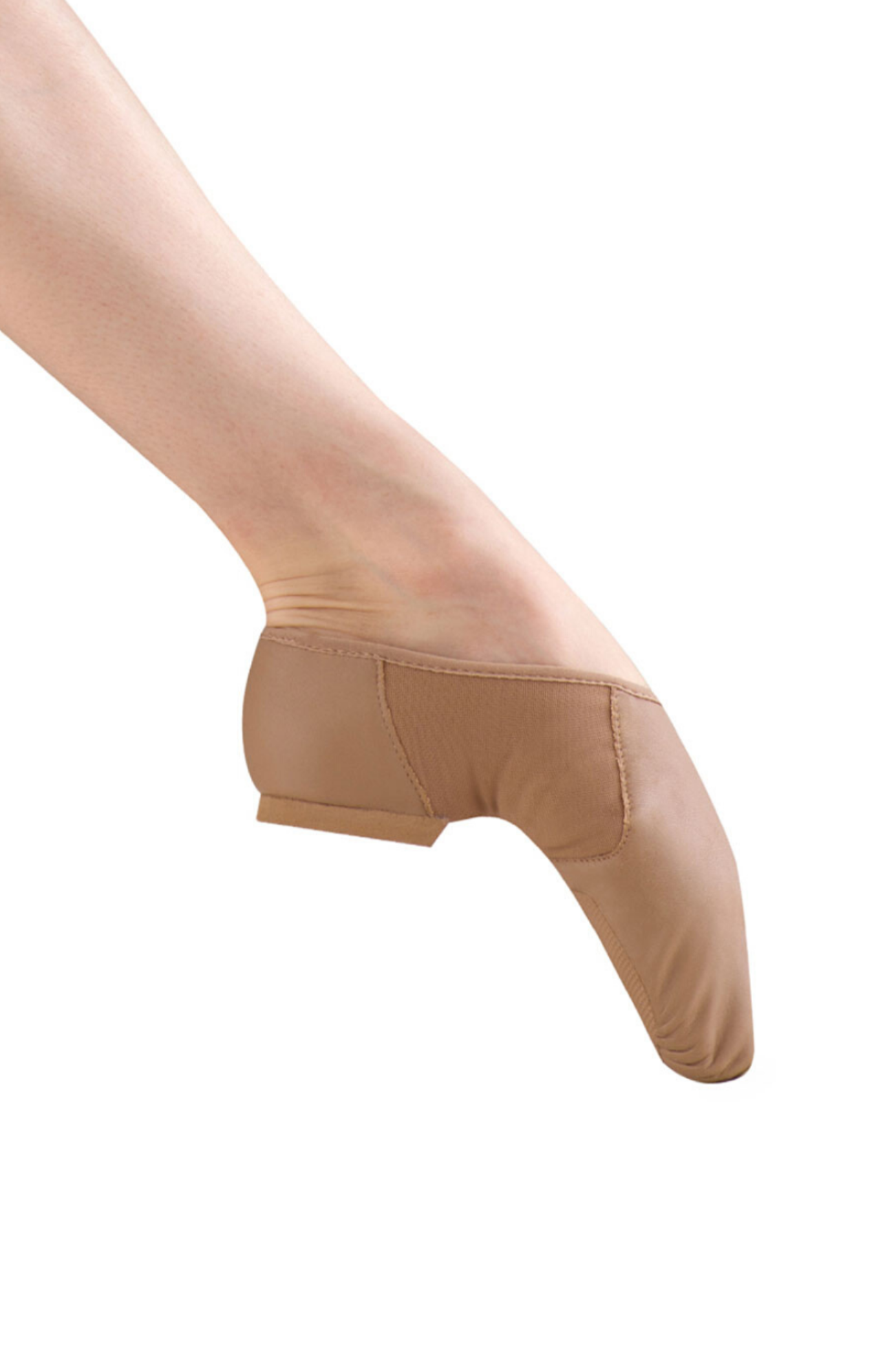 Neo-Flex Slip On Jazz Shoe Tan side view