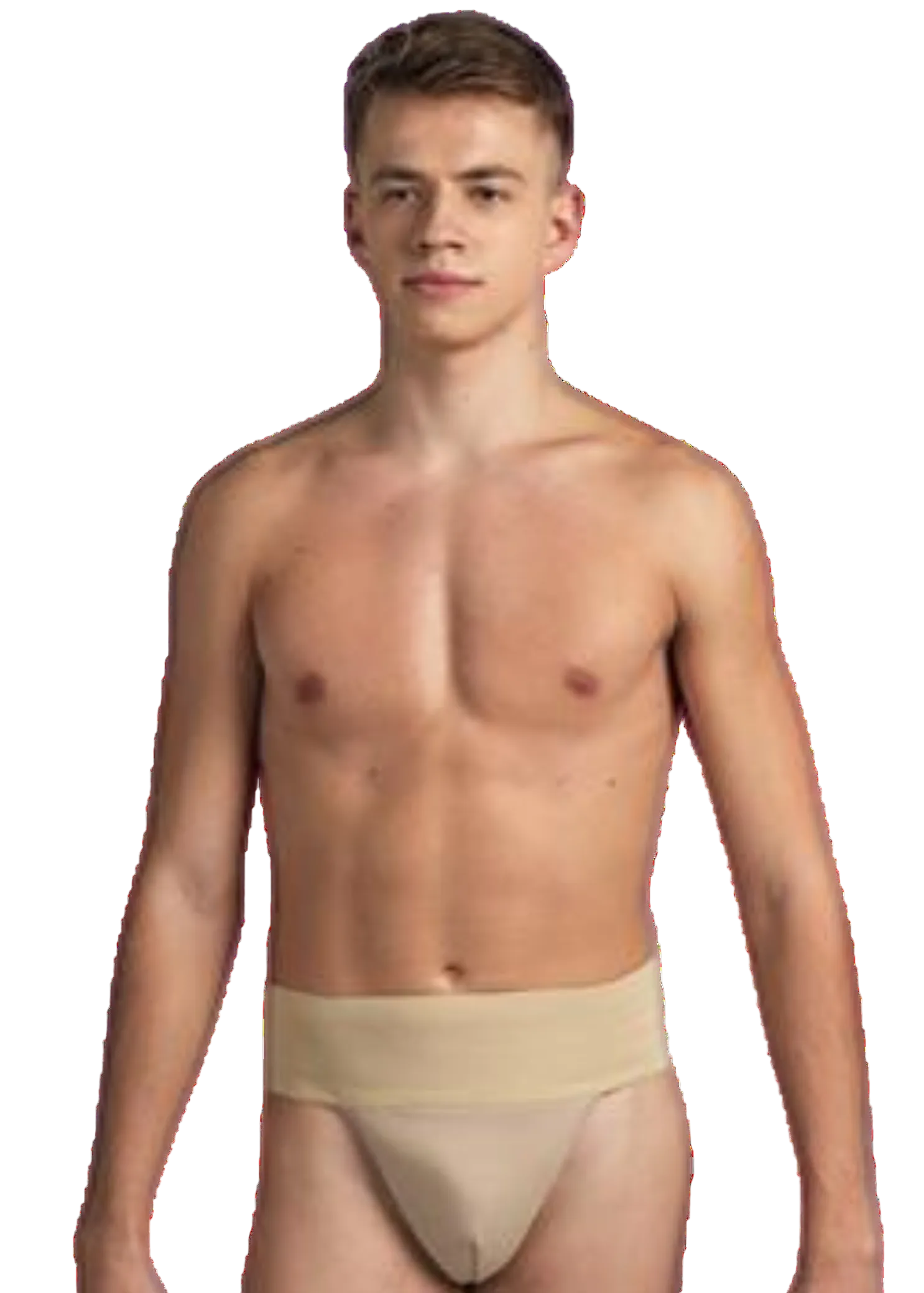 Evan Men's Dance Belt Beige front view