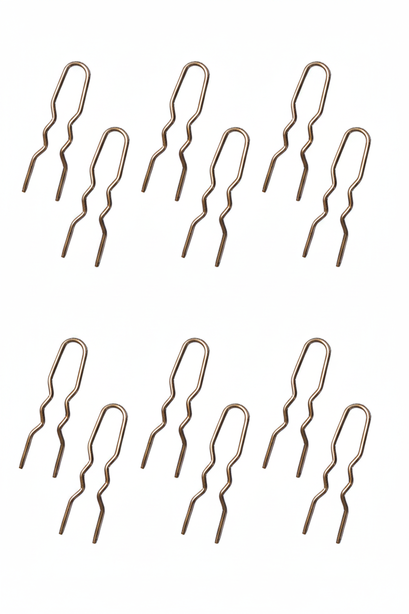 2" Hair Pins brown