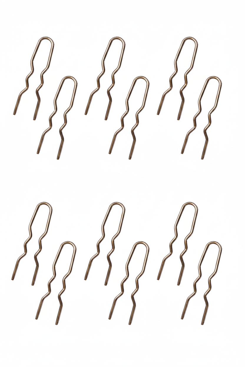 2" Hair Pins brown