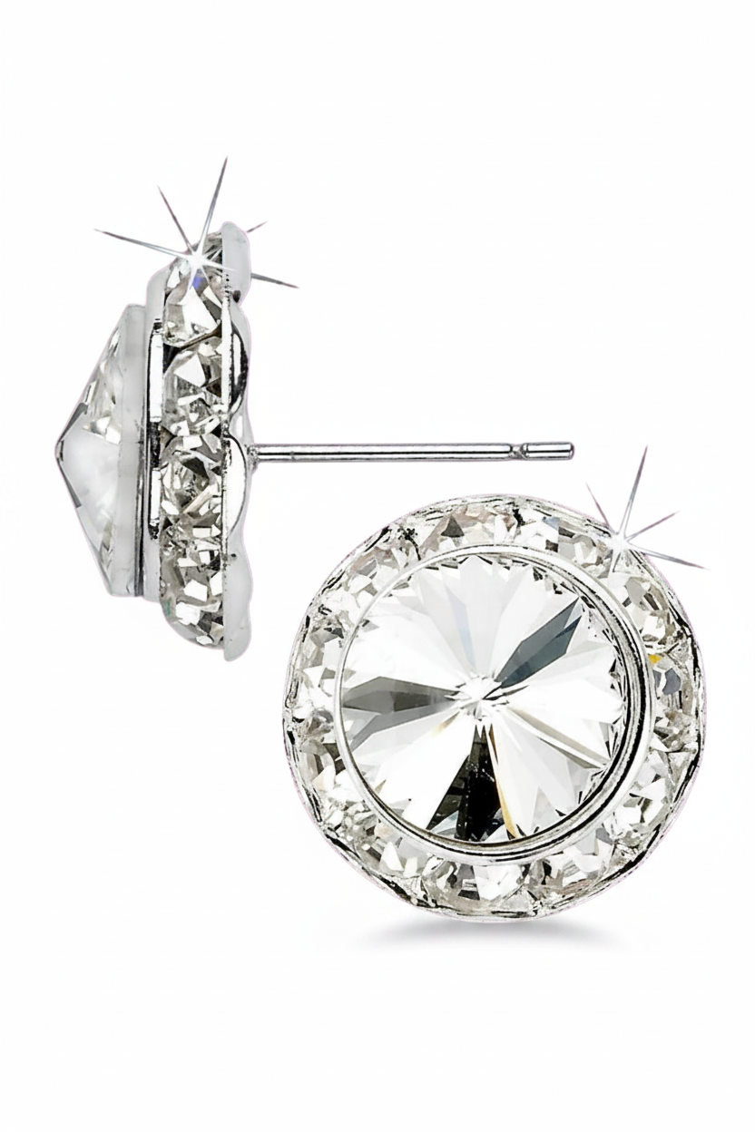 Rivoli Crystal Earrings 15mm