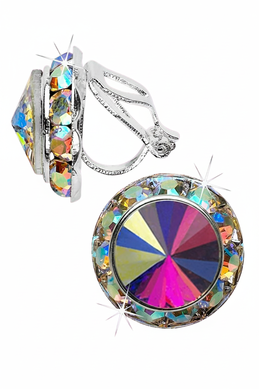 Rivoli Crystal Earrings 15mm