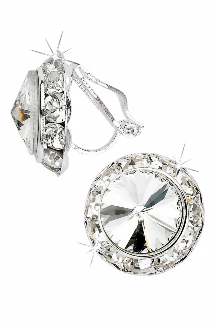 Rivoli Crystal Earrings 15mm