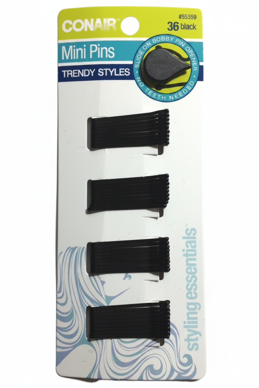 Mini Bobbi Pins black
