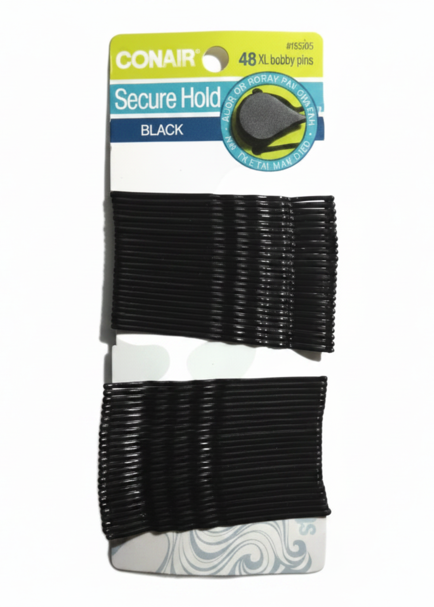 Large Bobbi Pins 3" black