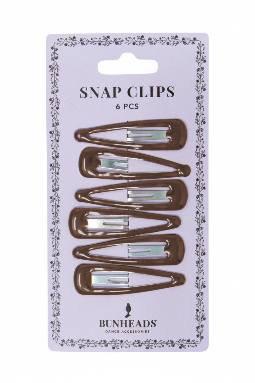 Snap Clips dark brown