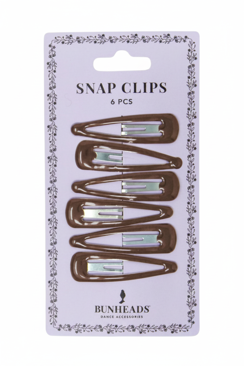 Snap Clips dark brown