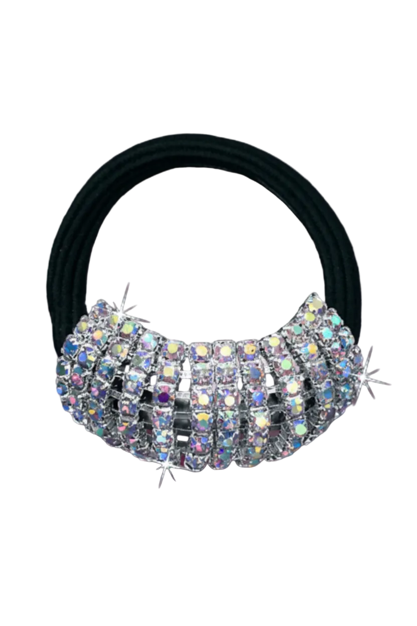 Rhinestone Ponytail Holder front view