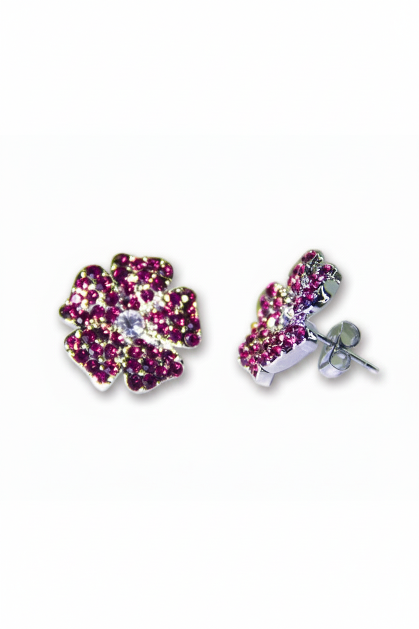Fuchsia Flowers Earrings