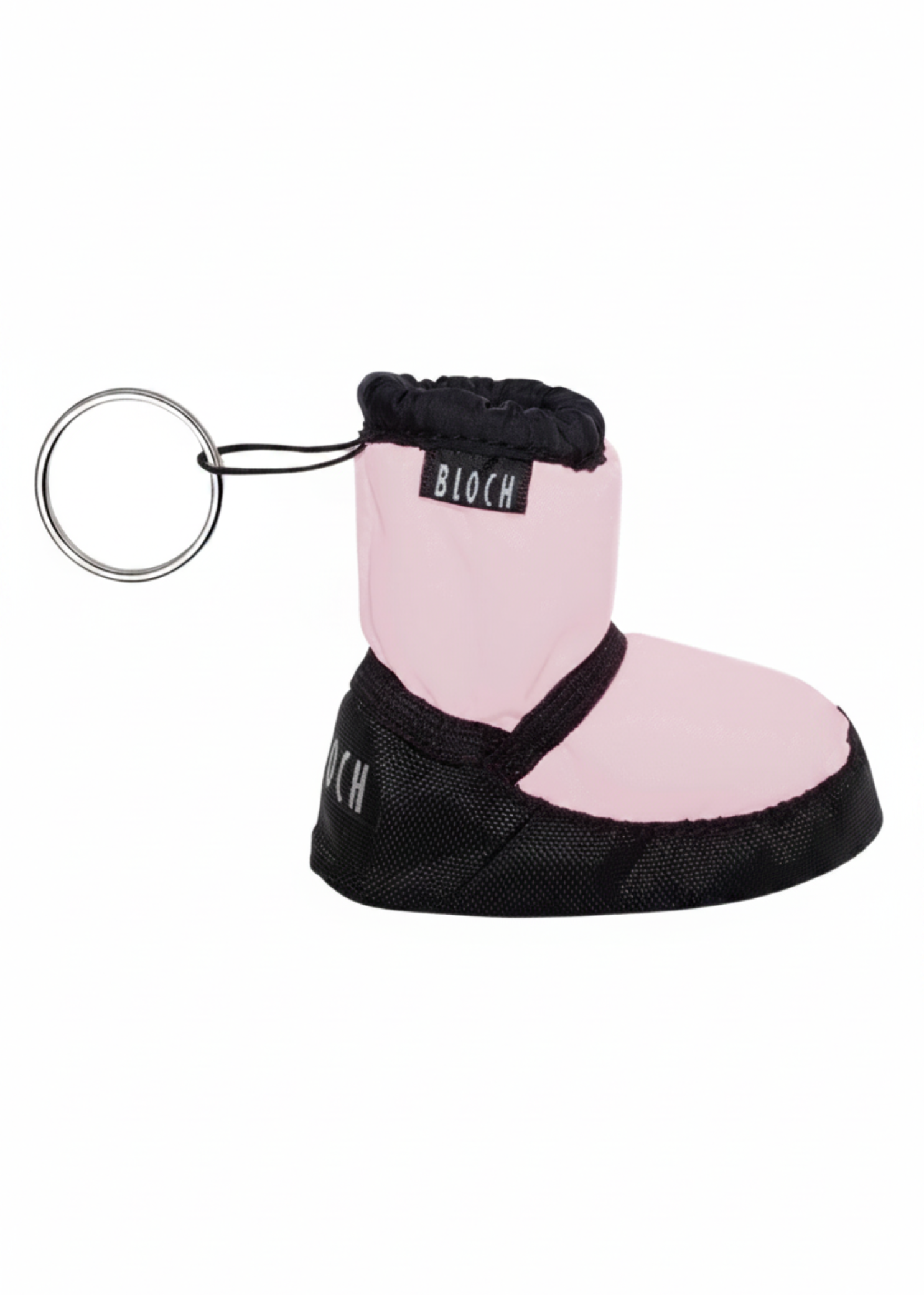 Light Pink bootie-shaped key ring A0609 with durable design for dancers and dance bags