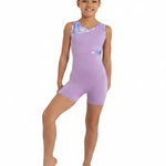 Mermaid Biketard Tie Dye Lilac front view