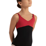 Étoile Wide Strap Leotard Scarlet Smile front view