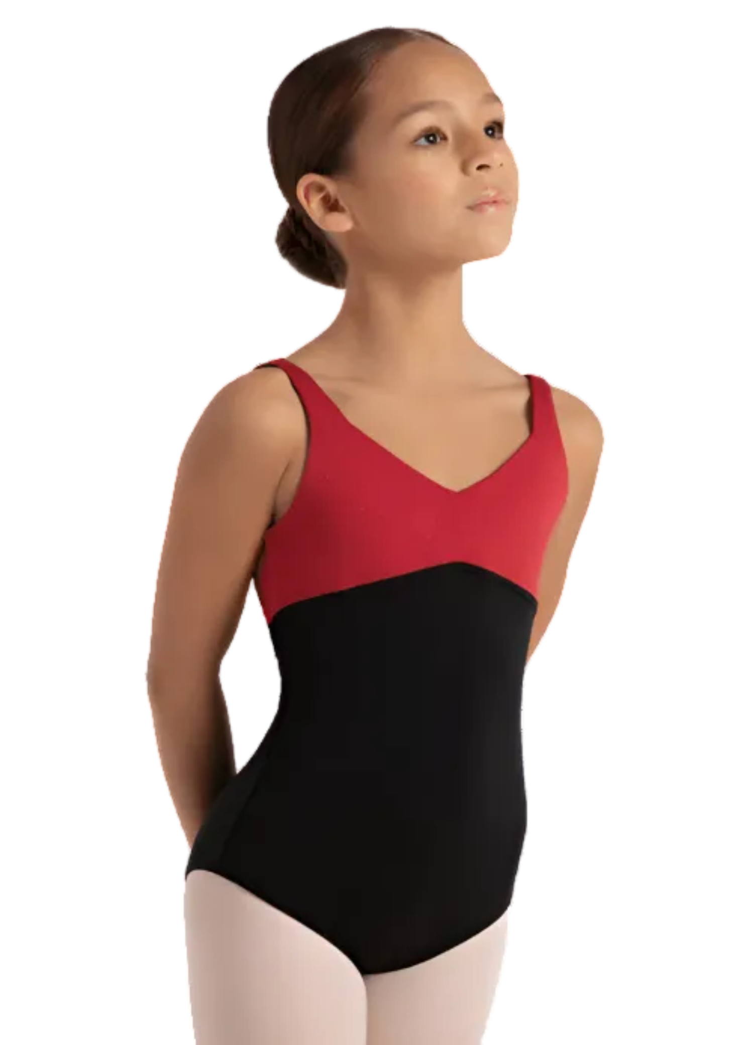 Étoile Wide Strap Leotard Scarlet Smile front view