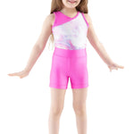 Good Vibes Shorts Neon Pink front view