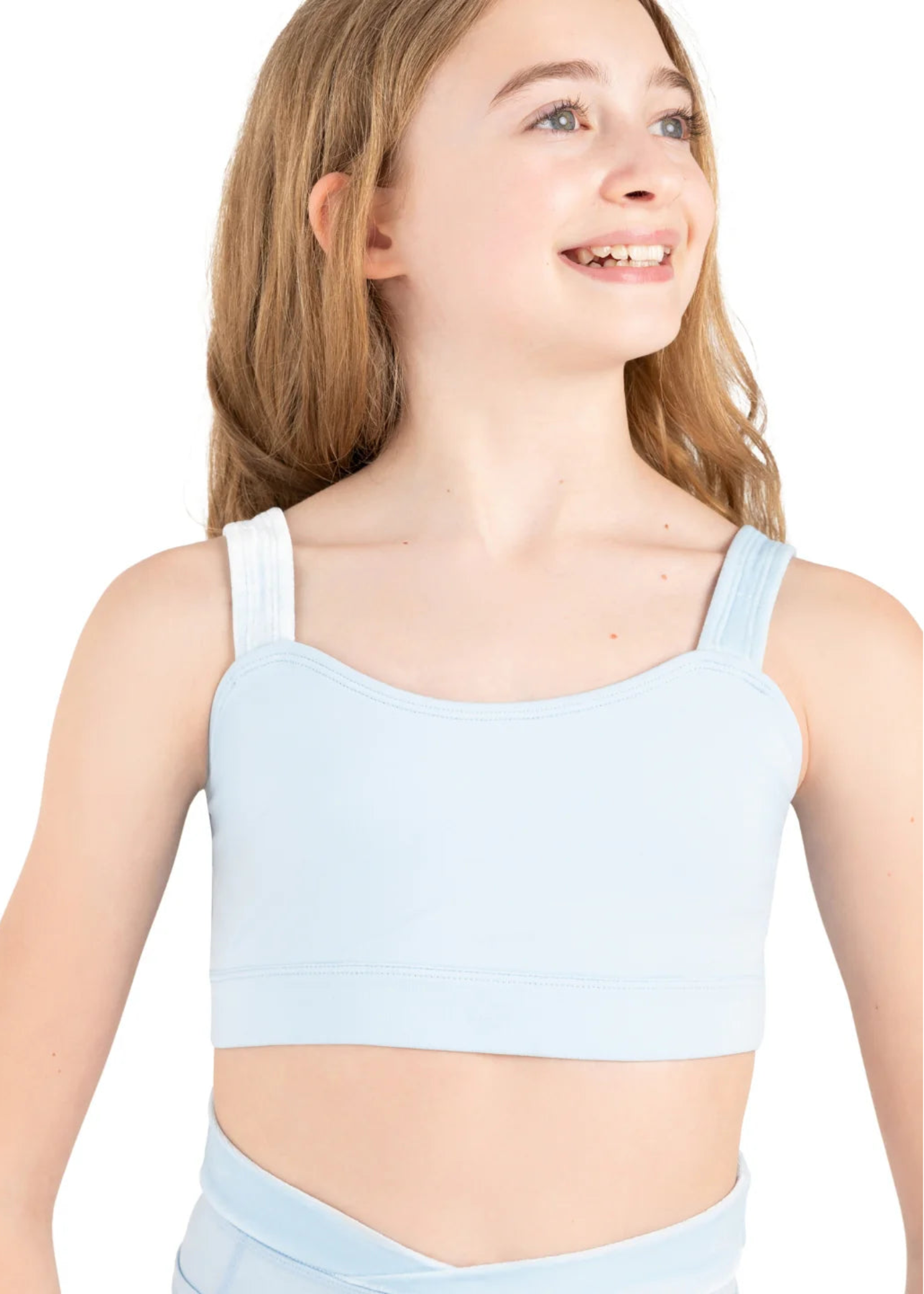 Catherine Top Light Blue front view