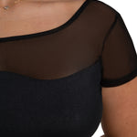 Chryssa Leotard Black detail view