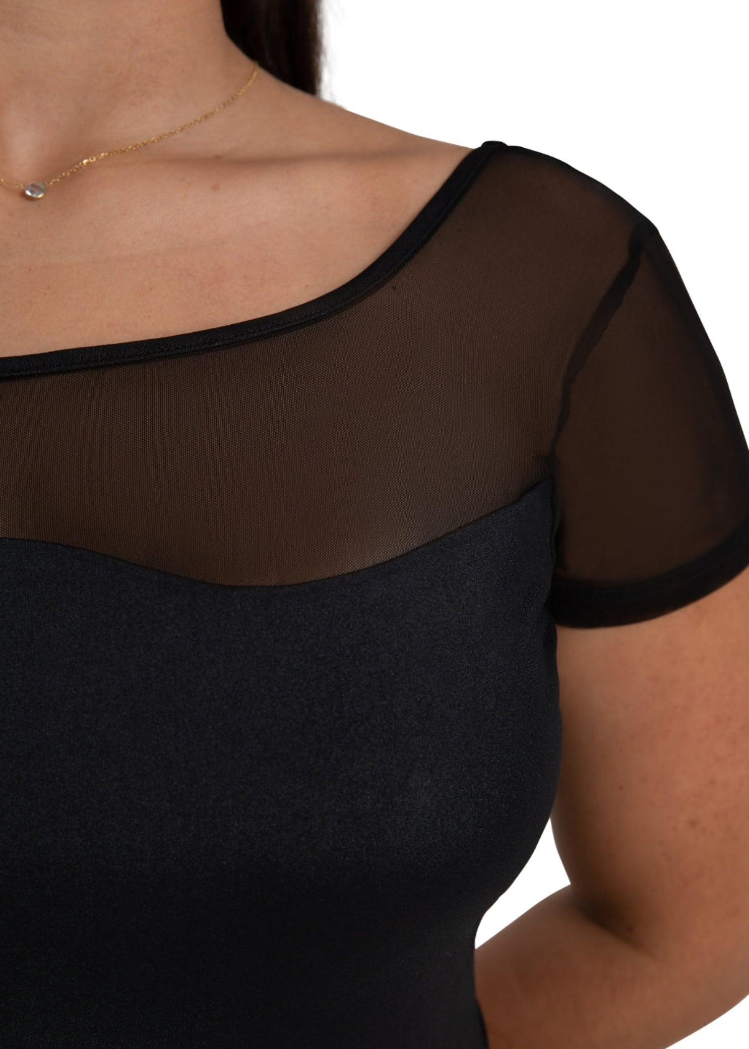 Chryssa Leotard Black detail view