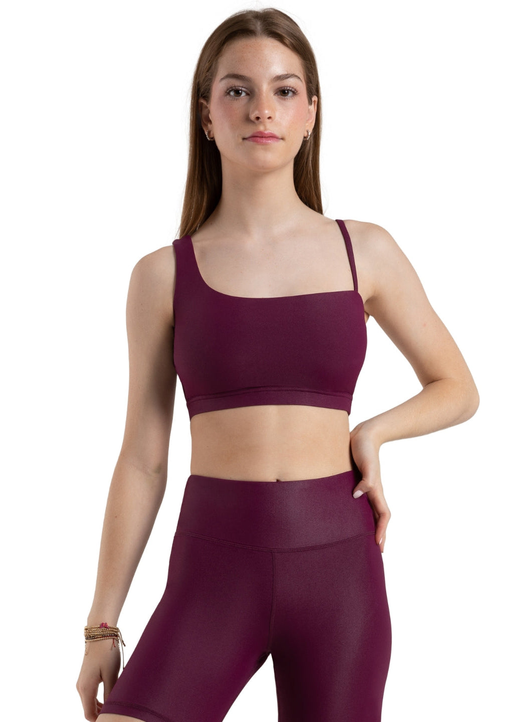 Niki Bra Top Pickled Beet front view