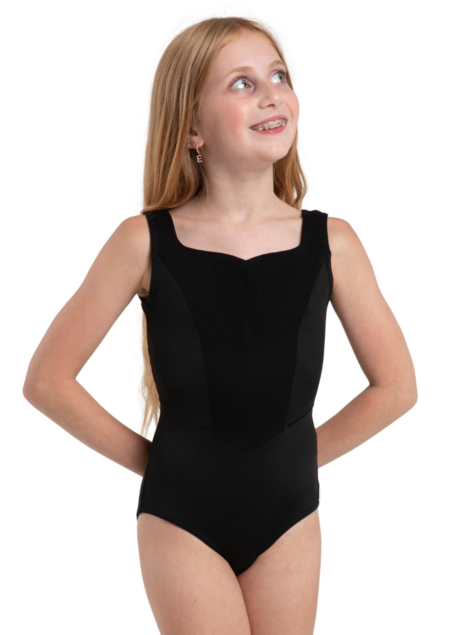 Sapphire Leotard Black front view