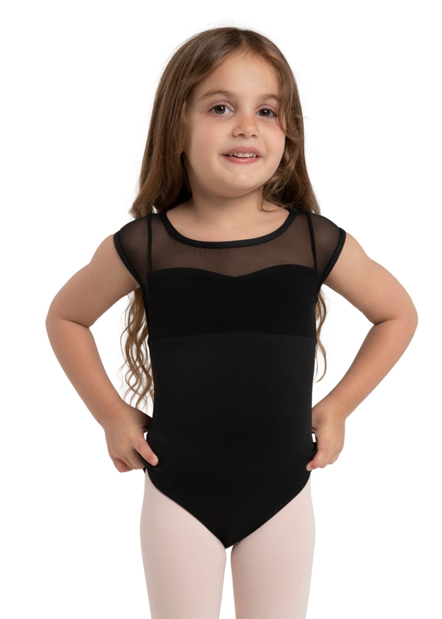 Pearl Leotard Black front view