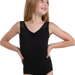 Diamond Leotard Black front view