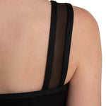 Lapis Leotard Black detail view