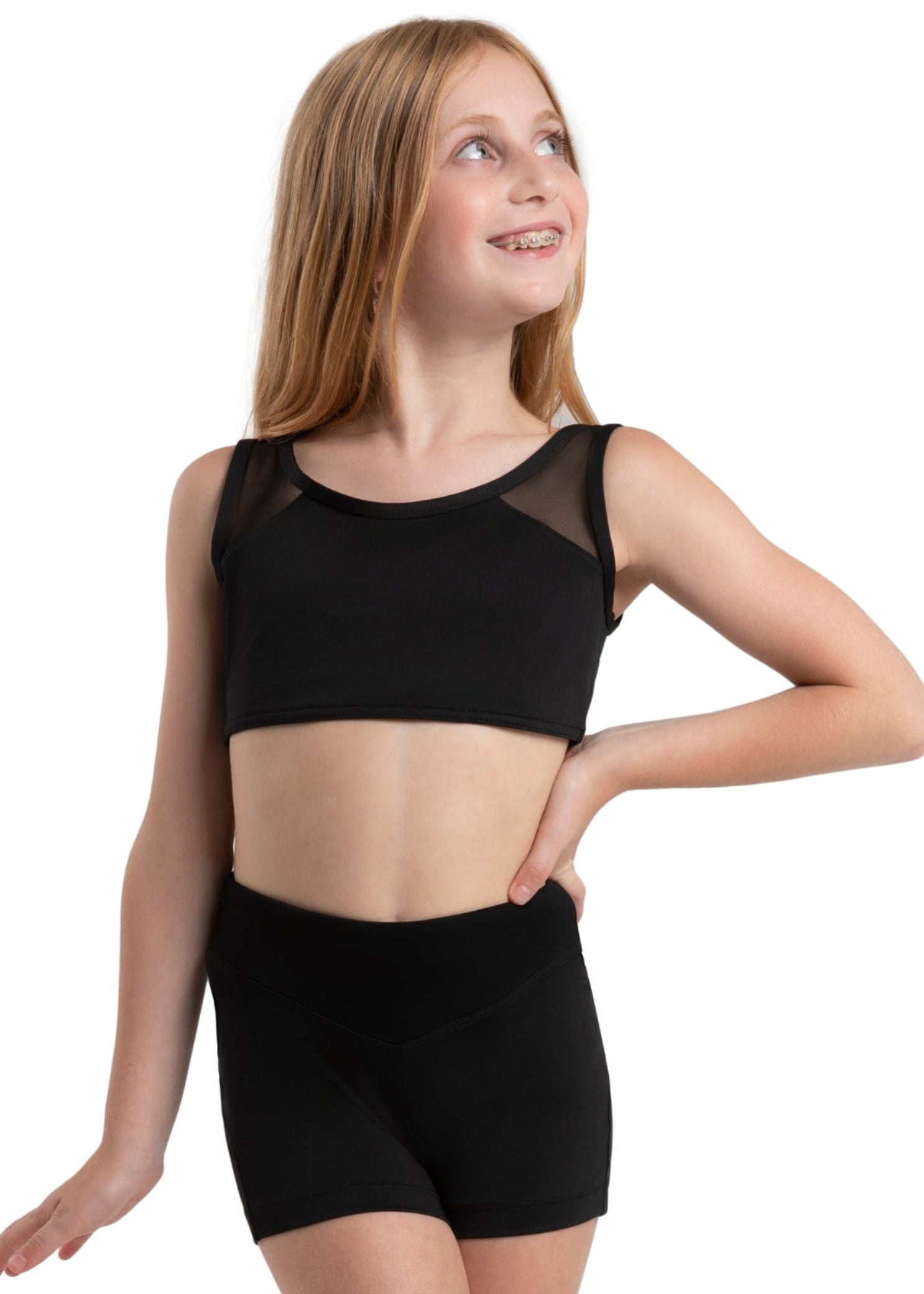 Topaz Top black front view