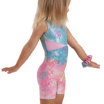 Stardust Biketard Pink Unicorn Sparkle side view