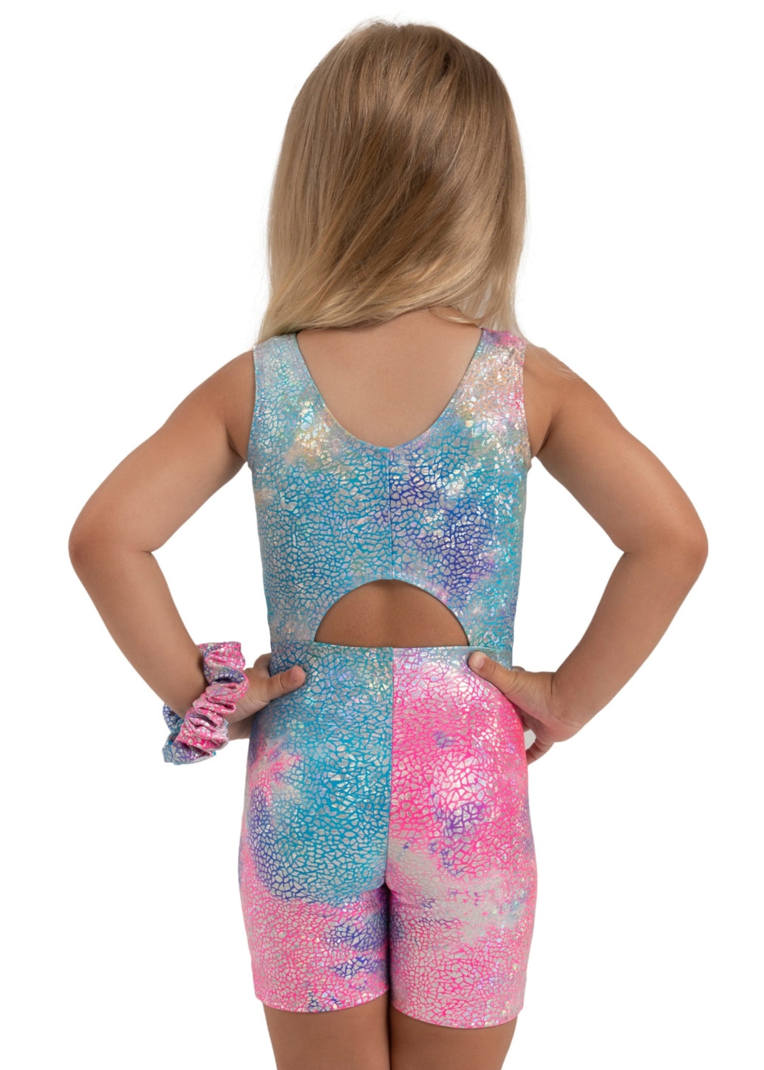 Stardust Biketard Pink Unicorn Sparkle backl view