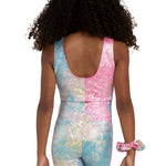 Sparkle Biketard Pink Unicorn Sparkle back view