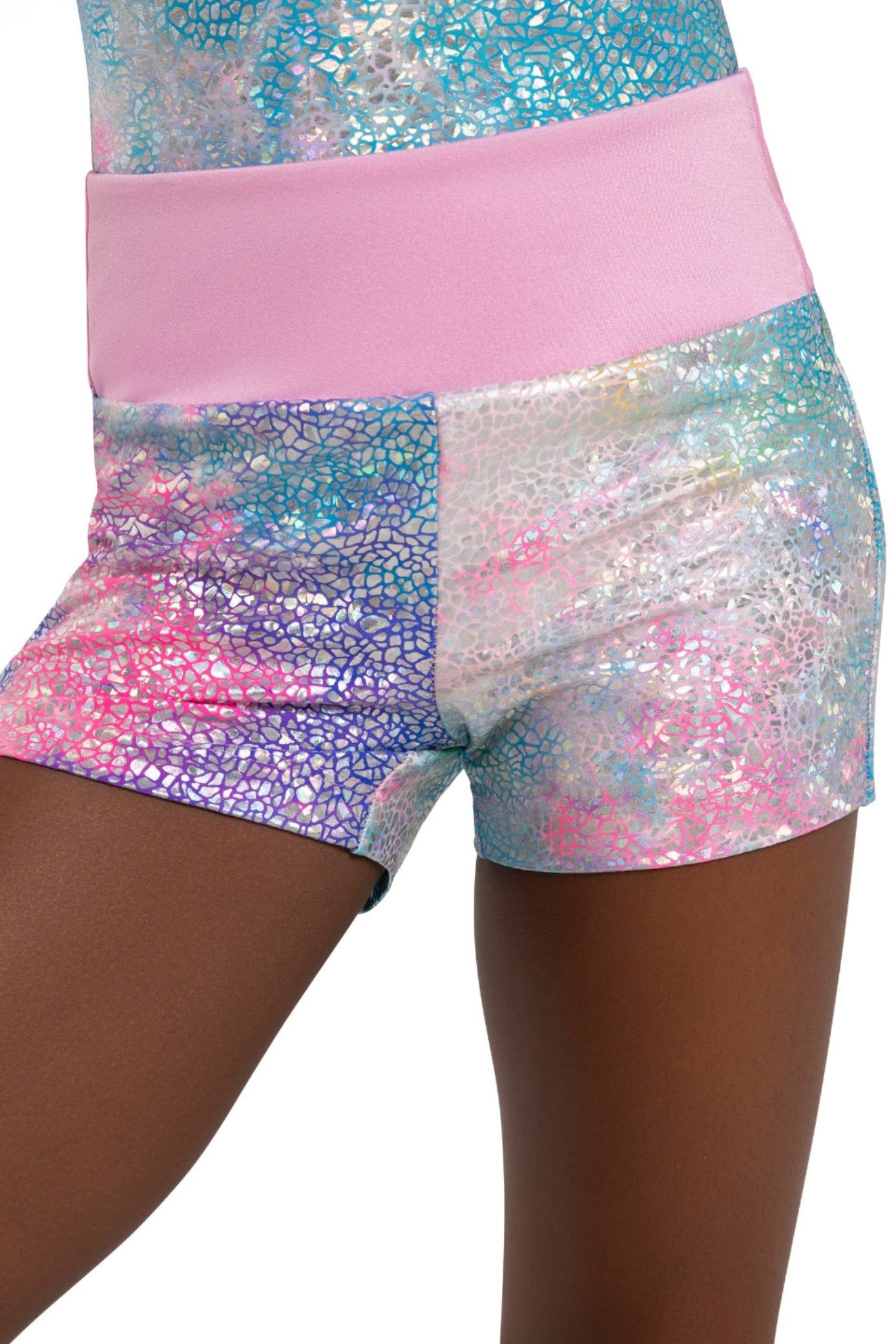 Shimmer Short Pink Unicorn Sparkle front view