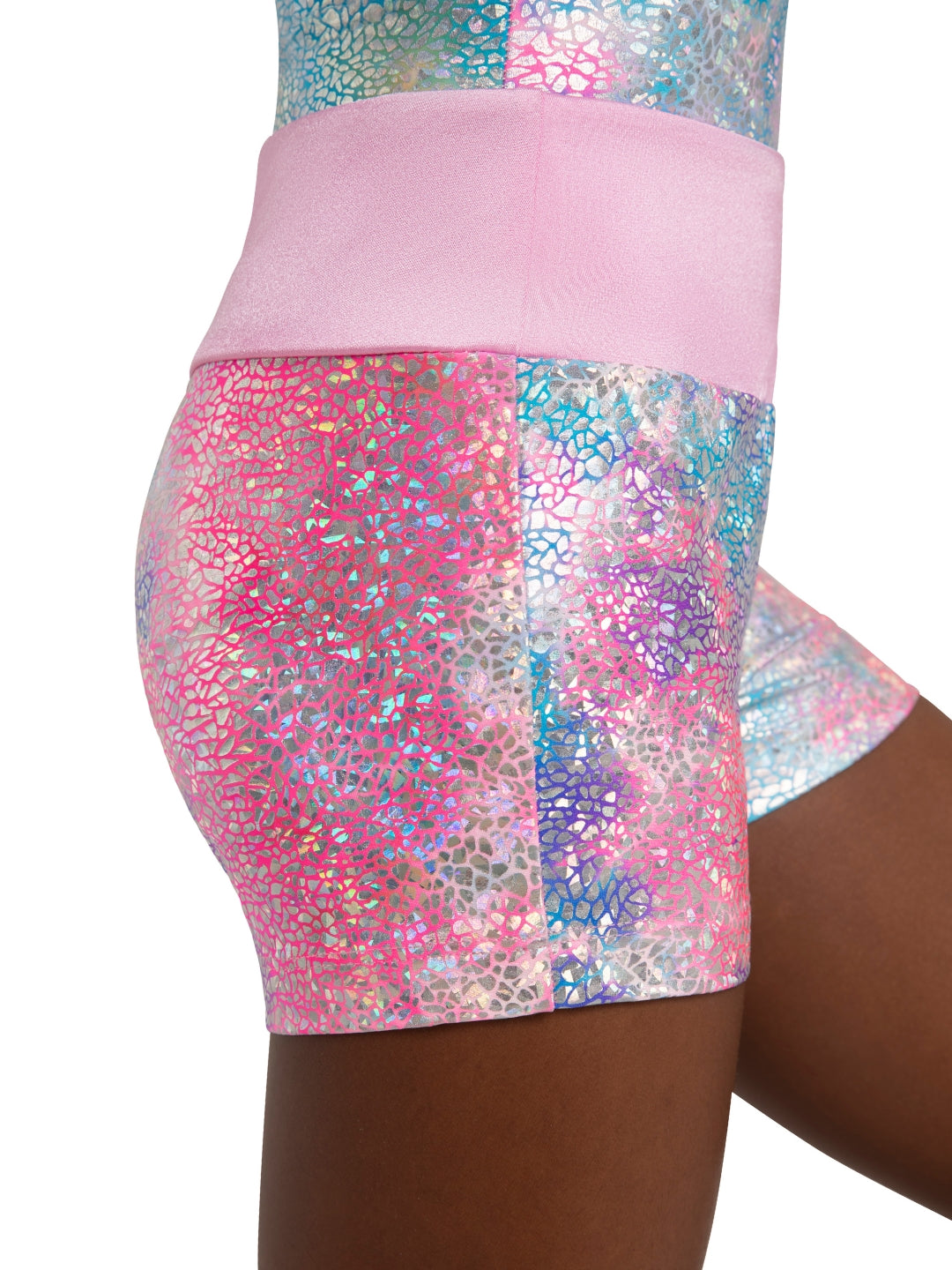 Shimmer Short Pink Unicorn Sparkle side view