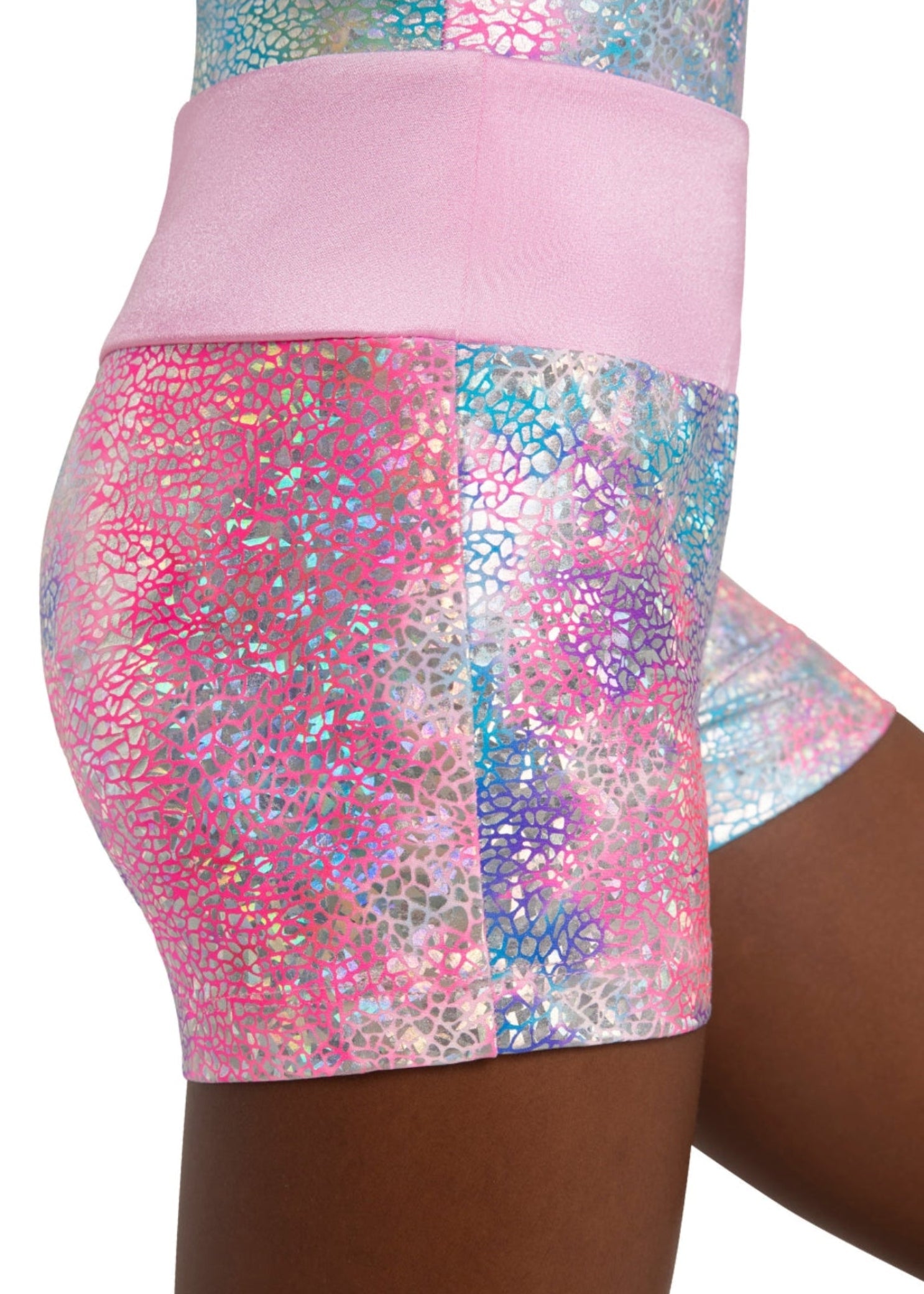 Shimmer Short Pink Unicorn Sparkle side view