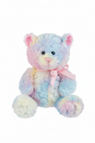 12" Sugar Swirl Bear Rainbow front view